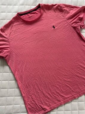 Polo by Ralph Lauren Men’s Coral Short Sleeve Crew Tee with Logo